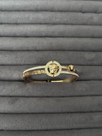Royal Medusa Greek Key Bangle Bracelet
