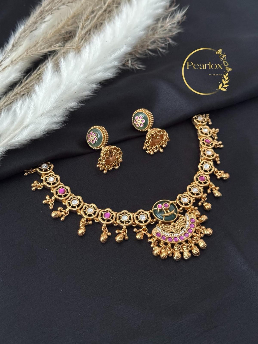 Regal Heritage Jewellery Set with jhumka| Indian Jewellery| royal wedding