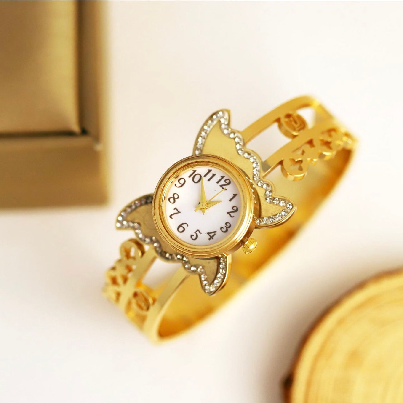 The Eternal Butterfly Bangle Timepiece
