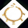 Aura Double-Chain Monogram Bracelet | Dual Chain Bracelet