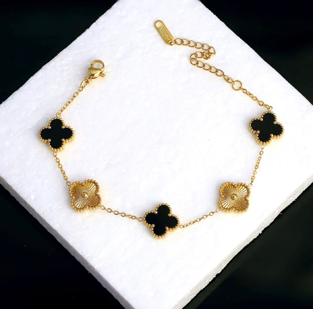The Midnight & Sunray Clover Bracelet