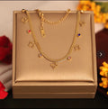Classy Charm Pendent with multi color stone