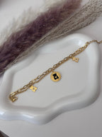 Midnight Teddy Dual-Chain Layered Bracelet