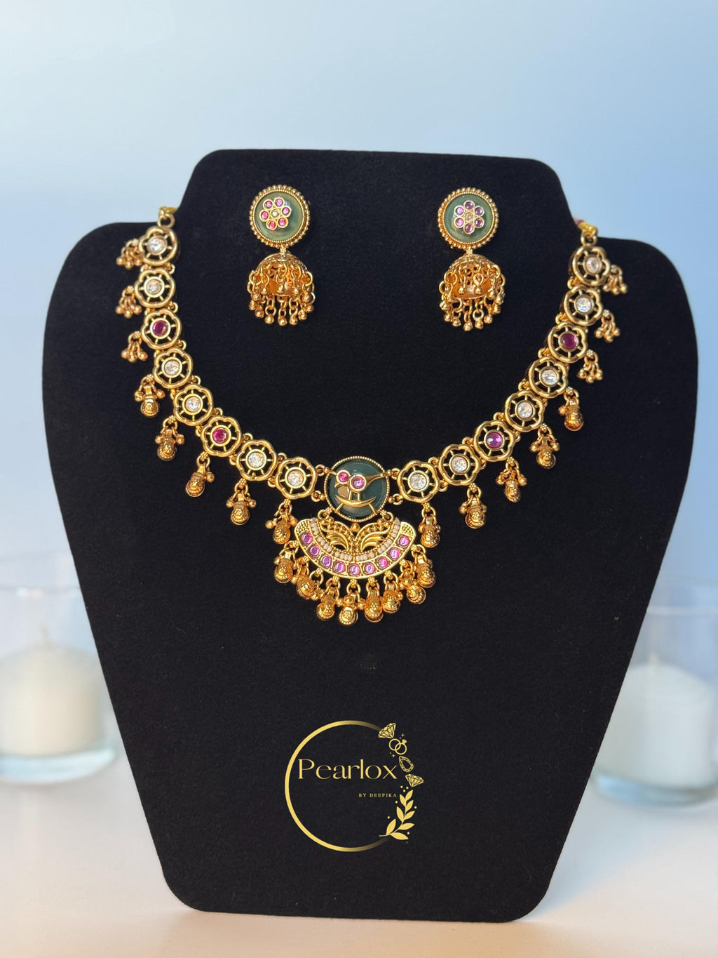 Regal Heritage Jewellery Set with jhumka| Indian Jewellery| royal wedding